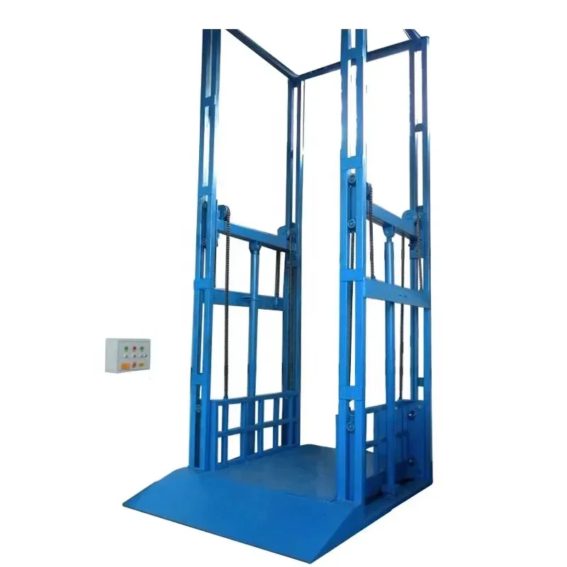 1ton Freight Elevator for Loading Basement Hydraulic Goods Lift Warehouse Cargo Lift