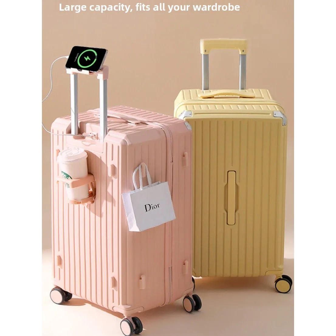 valise-youerun-grande-capacite-Epaissie-pour-courts-sejours-durable-tendance-Elegante-simple-unisexe-a-poignee-rigide