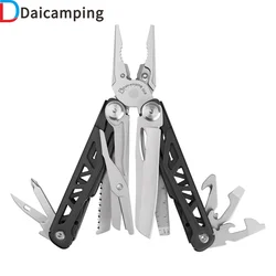 Daicamping DL6 Multifunctional Multi Tool EDC Kit Scissors Pocket Camping Hardness HRC78K Multitool Folding Knife Pliers