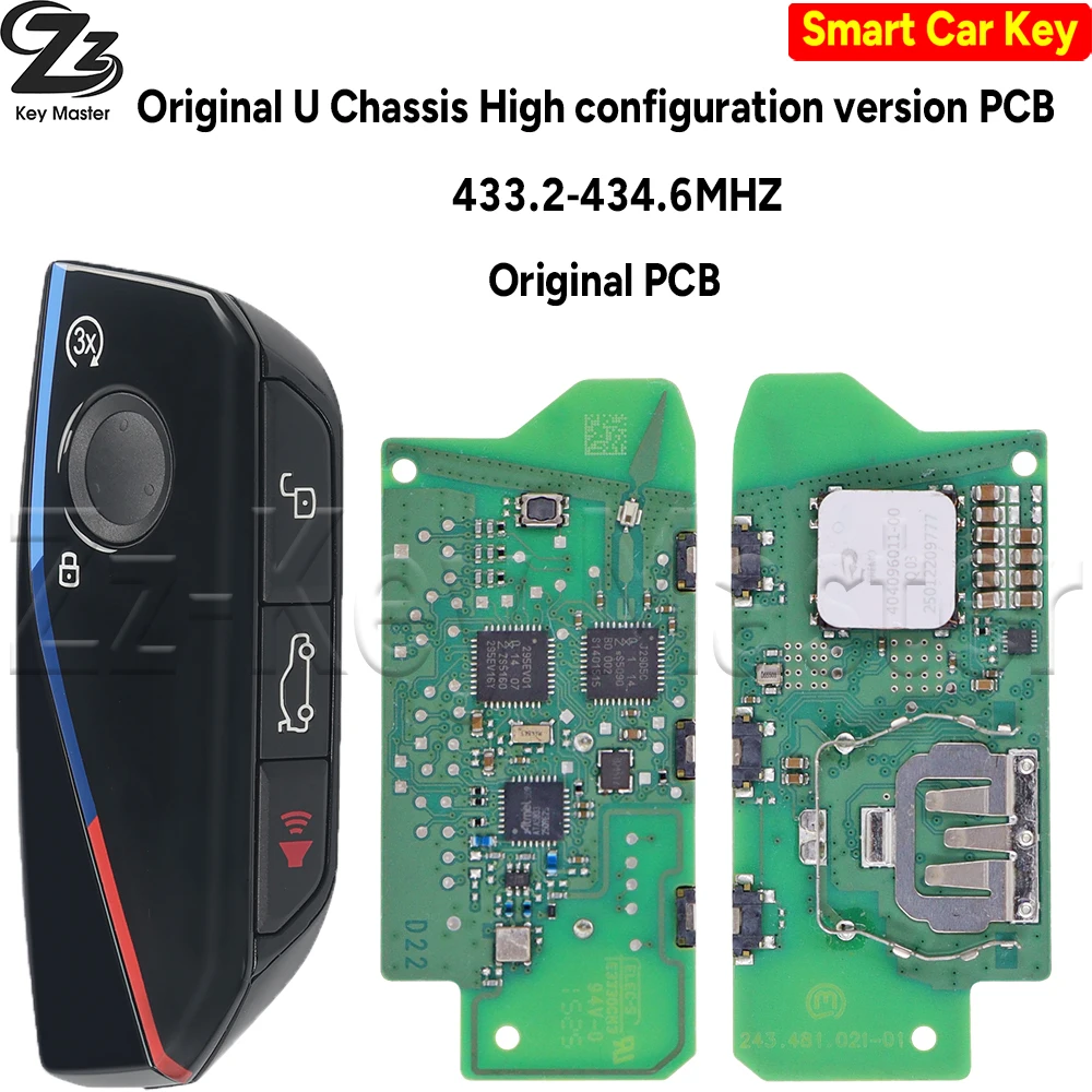 Zz OEM U Chassis PCB IYZBK1 433MHZ UWB J29D5C 49CHIP Car Remote Key For BMW1 2 X1 X2 IX1 1X2 U06 U10 U11 U12 MINI Countryman