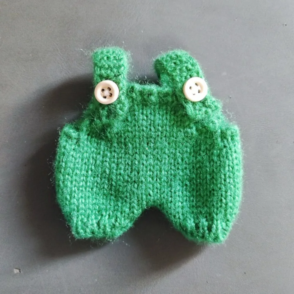 Mini Doll'S Clothes Outfit Accessories For Labubu for Elf doll Knitted Christmas Love twisted solid Santa sweater Clothing