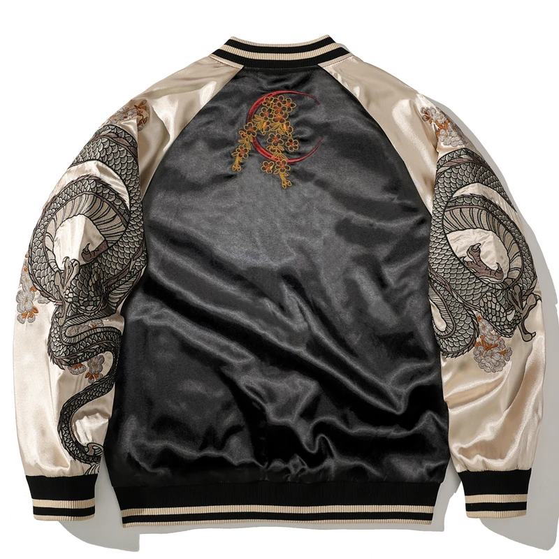 Embroidered Jacket with Horizontal Whiskers He Long's Traditional Personality Niche Designer Men's Spring and Autumn streetwear