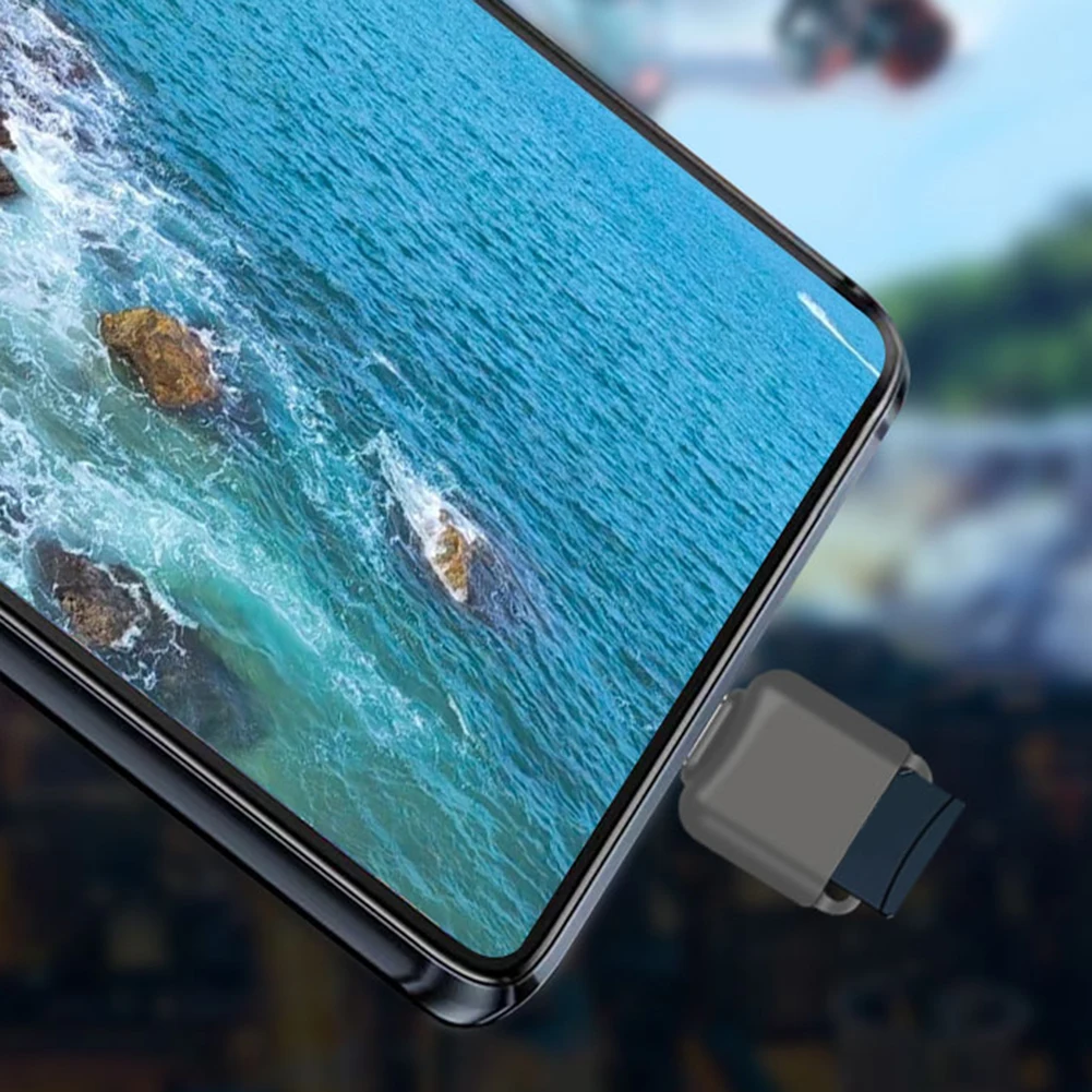 Устройство чтения карт памяти Micro SD/TF USB C TF со шнурком Адаптер для чтения карт памяти типа C из цинкового сплава для ноутбука, планшета, телефона