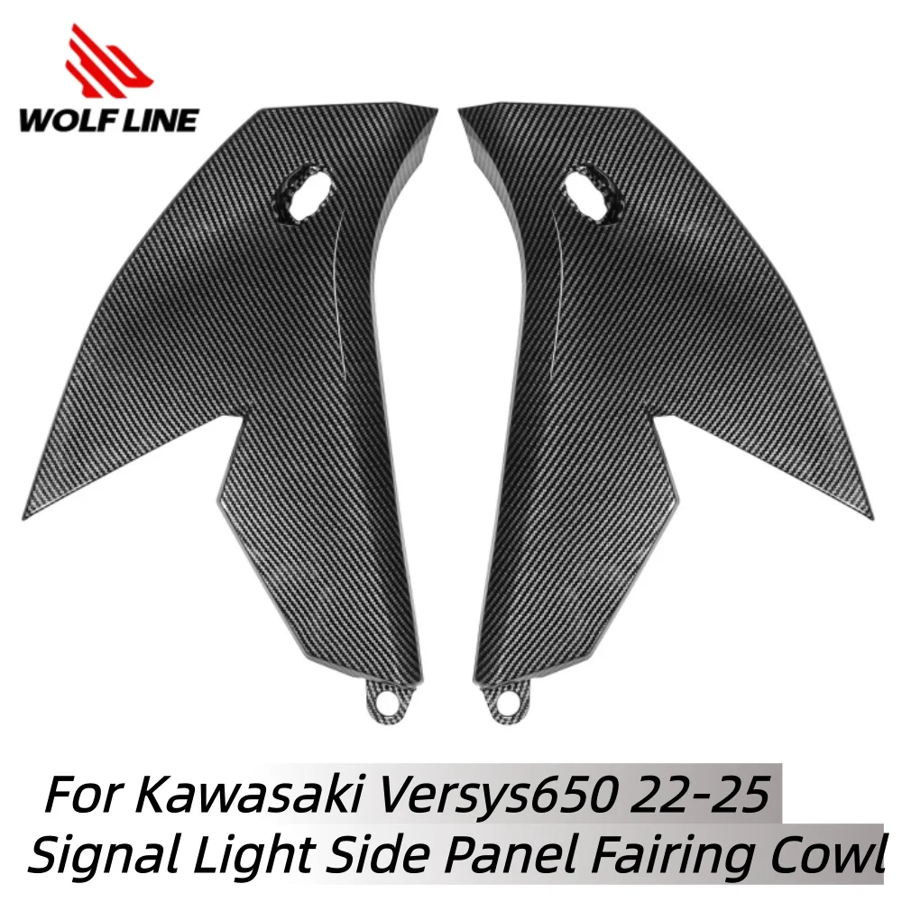 

Wolfline for Kawasaki Versys650 Signal Light Side Panel Fairing Cowl Motorcycle Front Indicator Guard for Versys 650 2022-2025