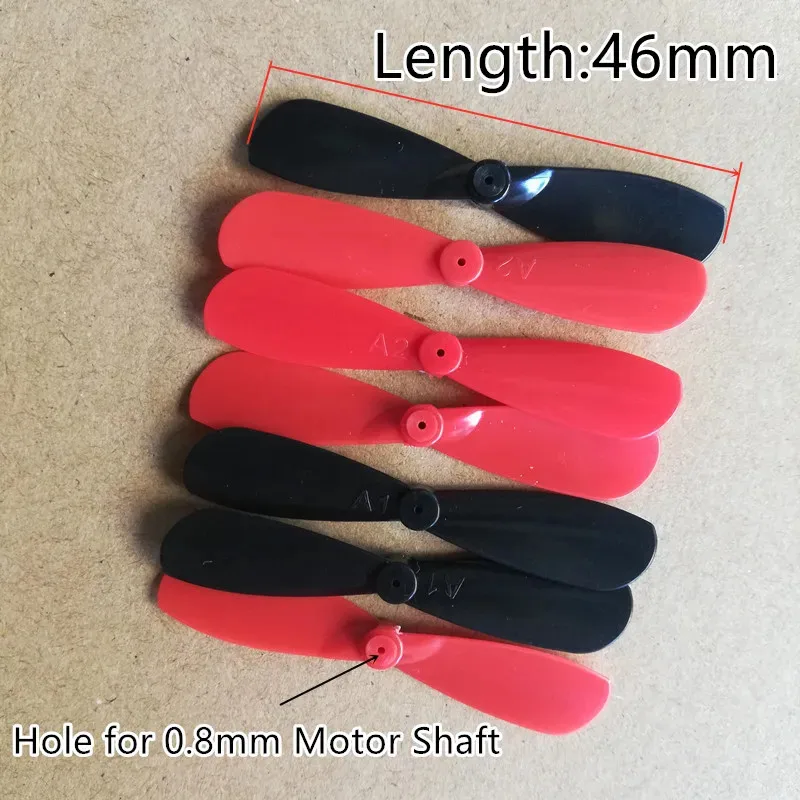 4/8/20PCS 46mm 4.6cm Props Mini Propellers Blades Props A B For 0.8mm Shaft R/C Spare Parts Access Small Mini Quadcopter Drone