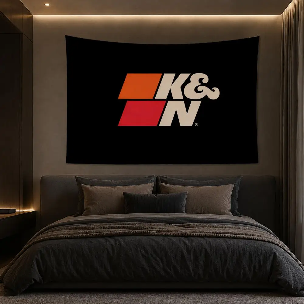 K-K&N E-Engineering Tapestry Bedroom Living Room Bar Party House Home Dorm Interior Wall Decor Background Banner