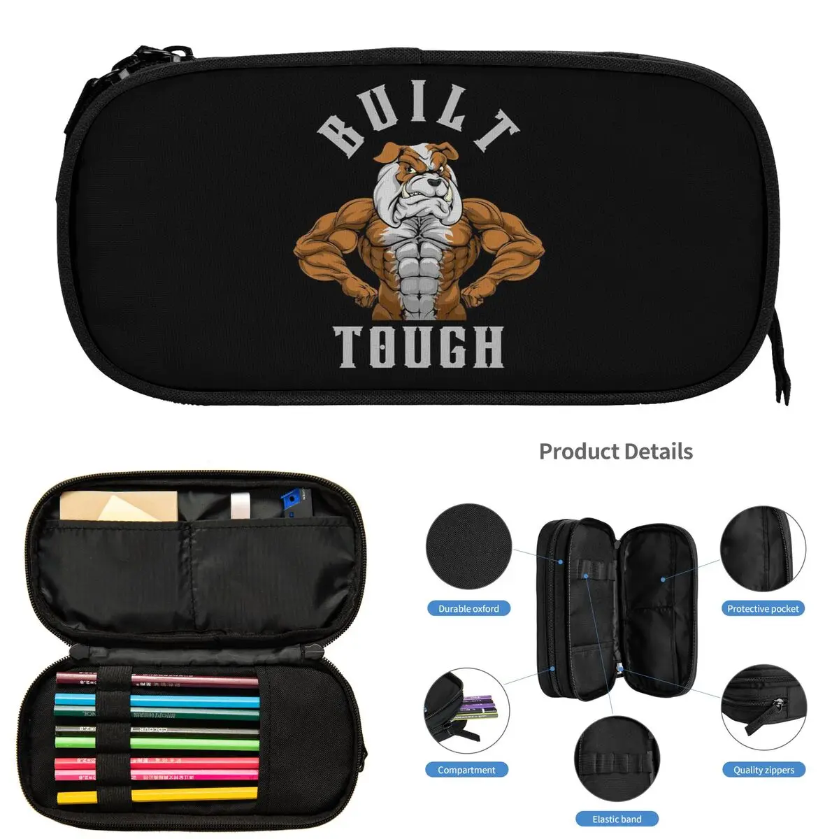 

Пеналы Powerhouse Gym для студентов, подарки, коробка для ручек, сумка для карандашей, большая вместительная сумка для карандашей, держатель для ручек