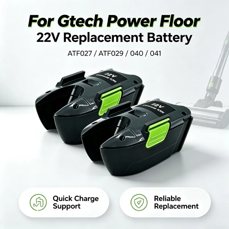 22V Li-ion Replacement Battery Compatible with Gtech Power Floor 1301A0002, Second Generation ATF Series Cordless Vacuum Battery