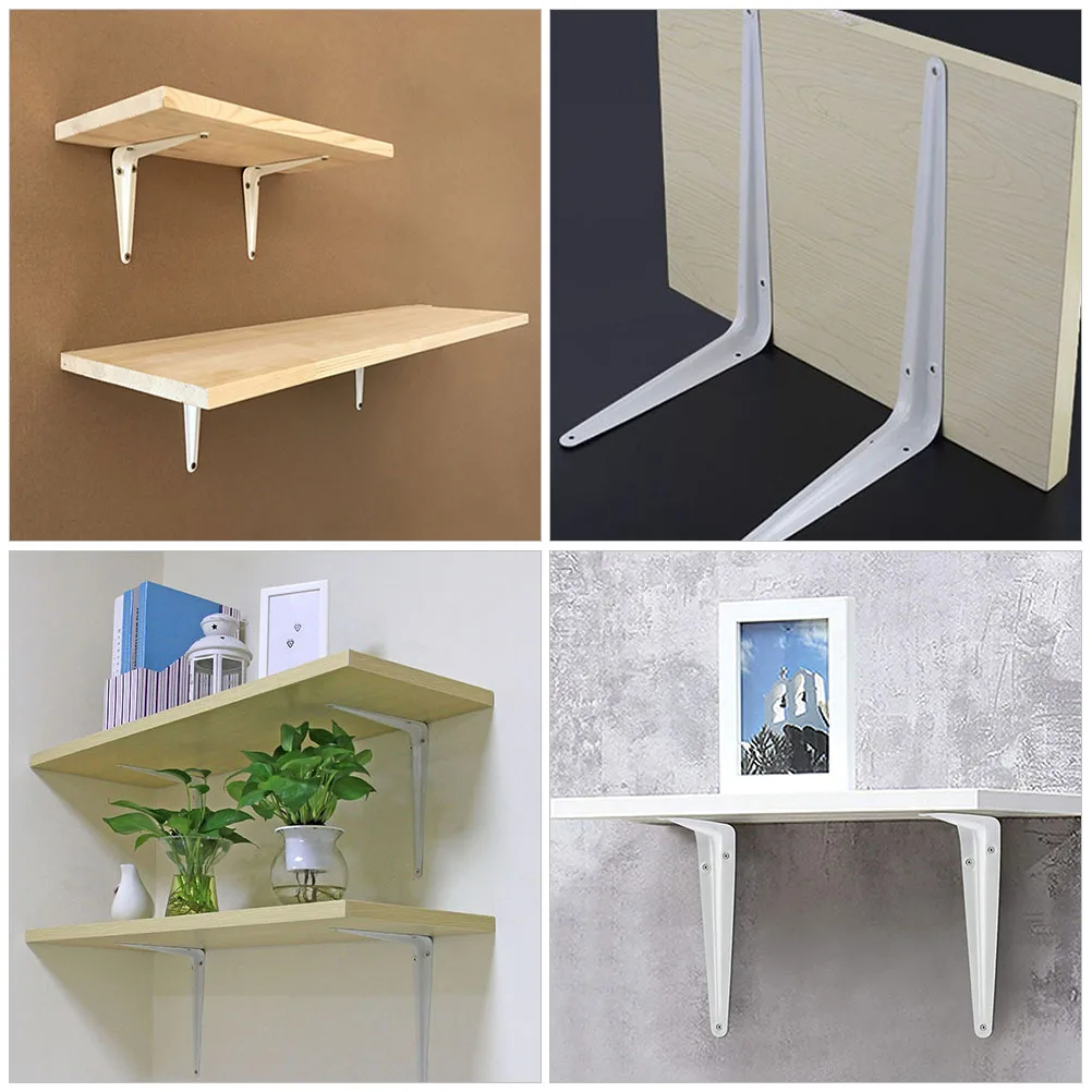 

20Pcs Wall Shelf Brackets Iron Triangle Braces Heavy Duty Durable Floating Shelf Supports for Home Office L Bracket