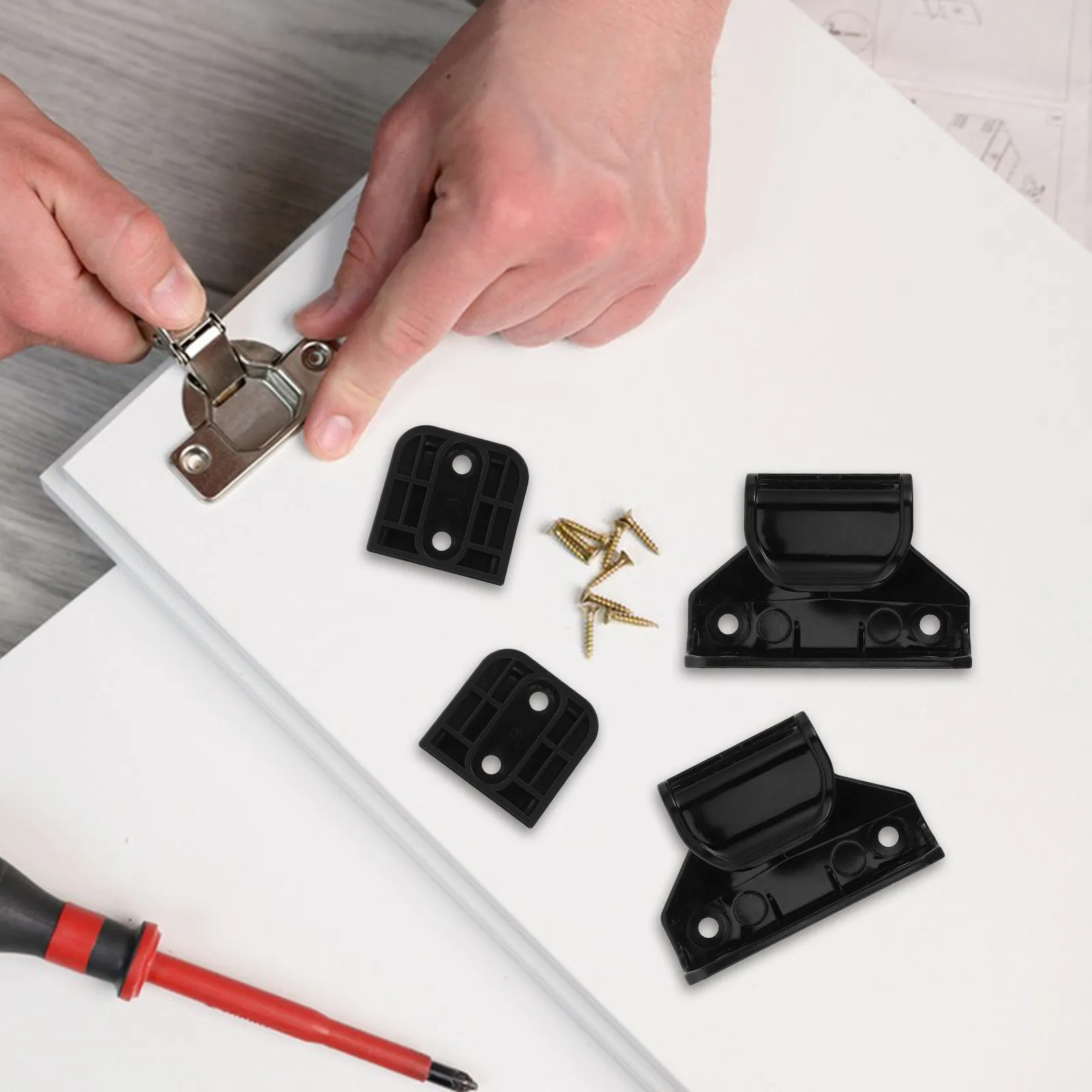 

Комплект выдвижной фурнитуры для ворот-ограждений: запасные части с кронштейнами, защелками, винтами для использования внутри и снаружи помещений, для лестниц