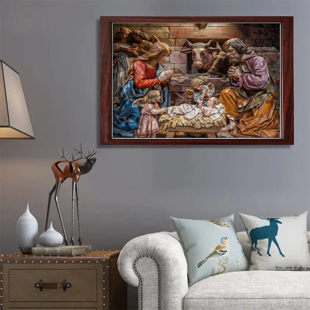 Jesus adulto quebra-cabeça de madeira forma única quebra-cabeça animal de madeira desafio criativo para adultos, família e amigos