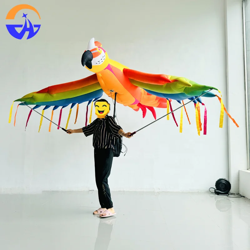 Giant Inflatable Parrot Bird Eagle Balloon Built-In Fan Durable Easy Setup for Playground Event Performance Advertising Decor