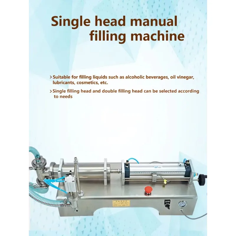 Picture 4: Horizontal Pneumatic Paste Filling Machine Automatic Quantitative For Cosmetic Liquid Cream Sauce Lubricant Filling