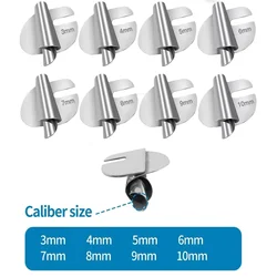 1/4/8pcs Stainless Steel Sewing Rolled Hemmer Foot 3mm-10mm Universal Sewing Hemming Puller Machine Presser Foot DIY Crafts Tool