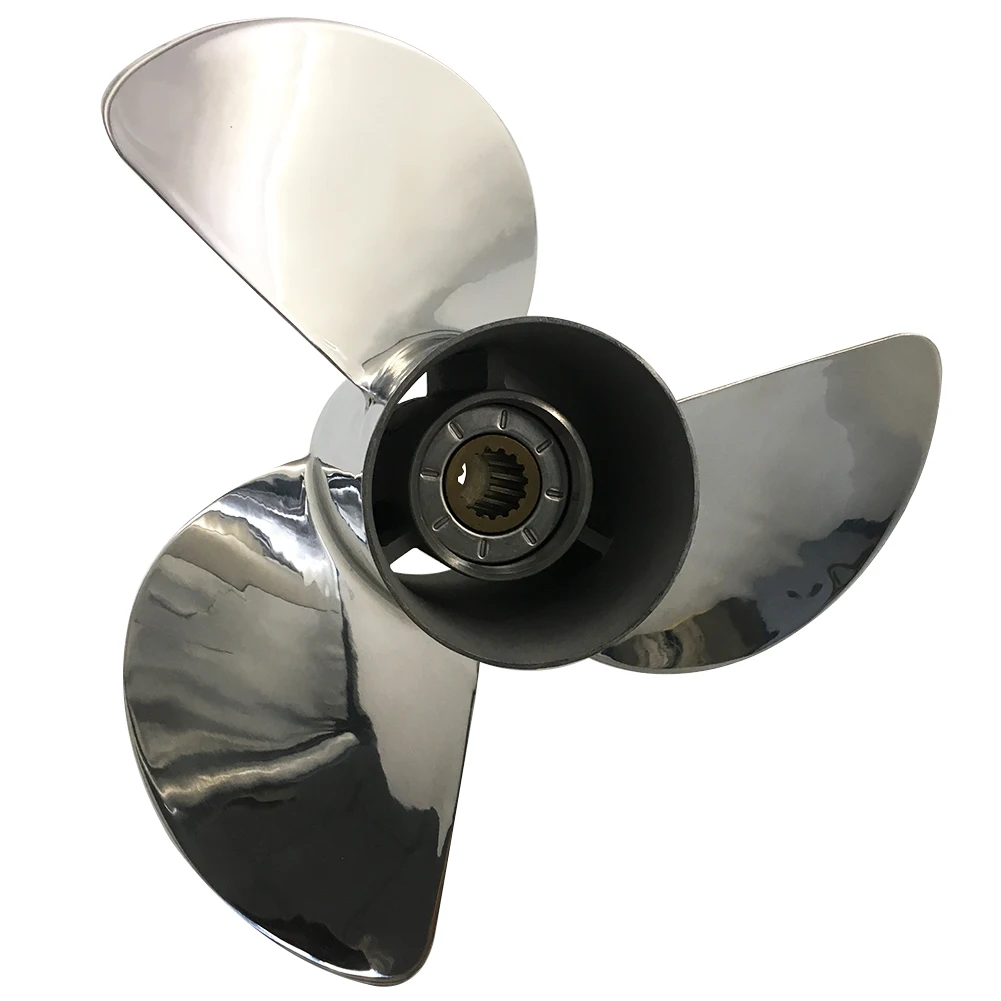 Boat Propeller 13 1/2x15 for Yamaha 60HP-115HP Stainless Steel 15 Tooth RH OEM NO: 6E5-45947-00-EL 13.5x15