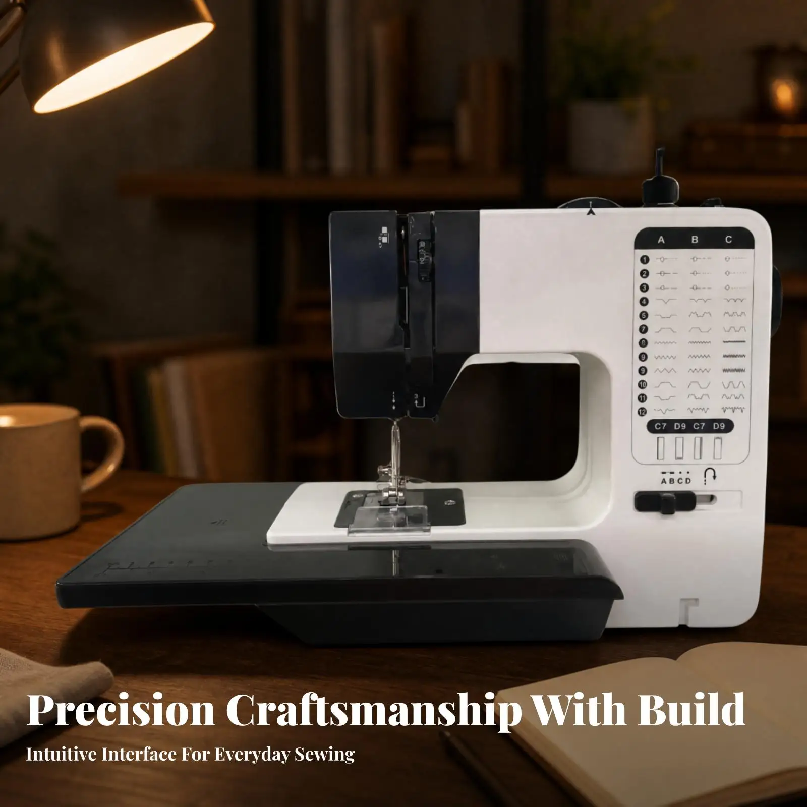 Multifunction Sewing Machine Multifunction Compact Sewing Machine with Extension Table Easy to Use Beginner-Friendly