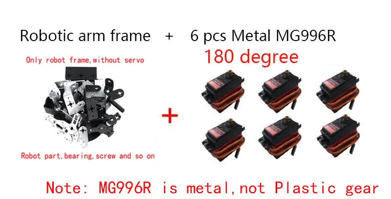 Variant: With 6 pcs MG996R