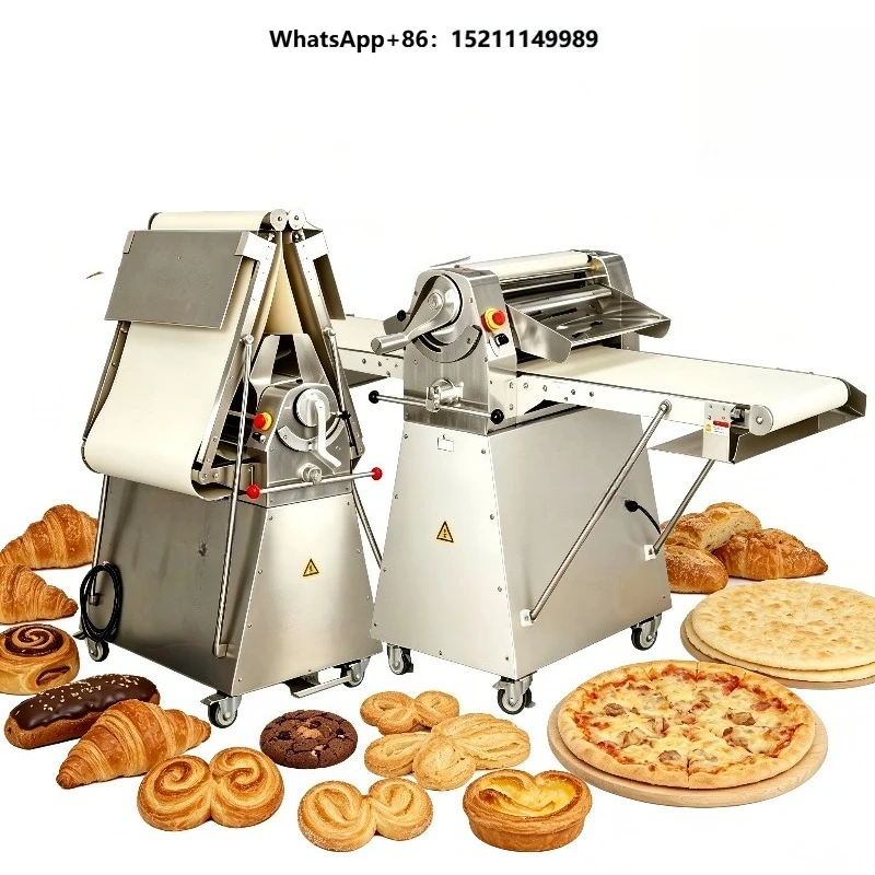 Heavy Duty Reversible Automatic Dough Sheeter for Industrial Food Factory Pastry Production Line High Efficiency Flattening Tool