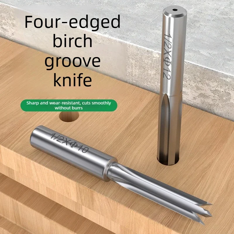 High-Strength Four-Edge Mortise And Tenon Hole Opener Special Drill Bit for Woodworking Tenon Structure Slotting Tool