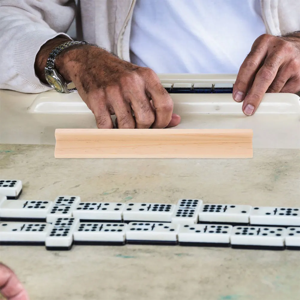 10 pezzi vassoio ornamenti per lettere in legno vassoi domino supporto per giochi di carte decorato supporti da tavolo avorio anziani