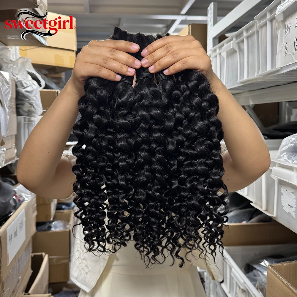 12A Bulk Braiding Wasserwellen – Water Wave Bulk Human Hair For Braiding Bewertung und Preis