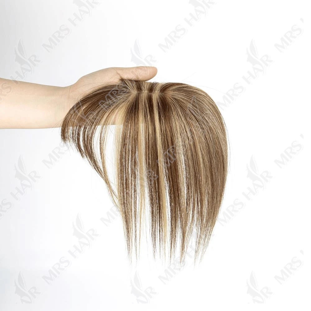 MRSHAIR Toppers Human Hair  With Clips Hair Toppers For Women Natural Włosy For Thin Hair One Piece Toppers 5x9cm Base Topper