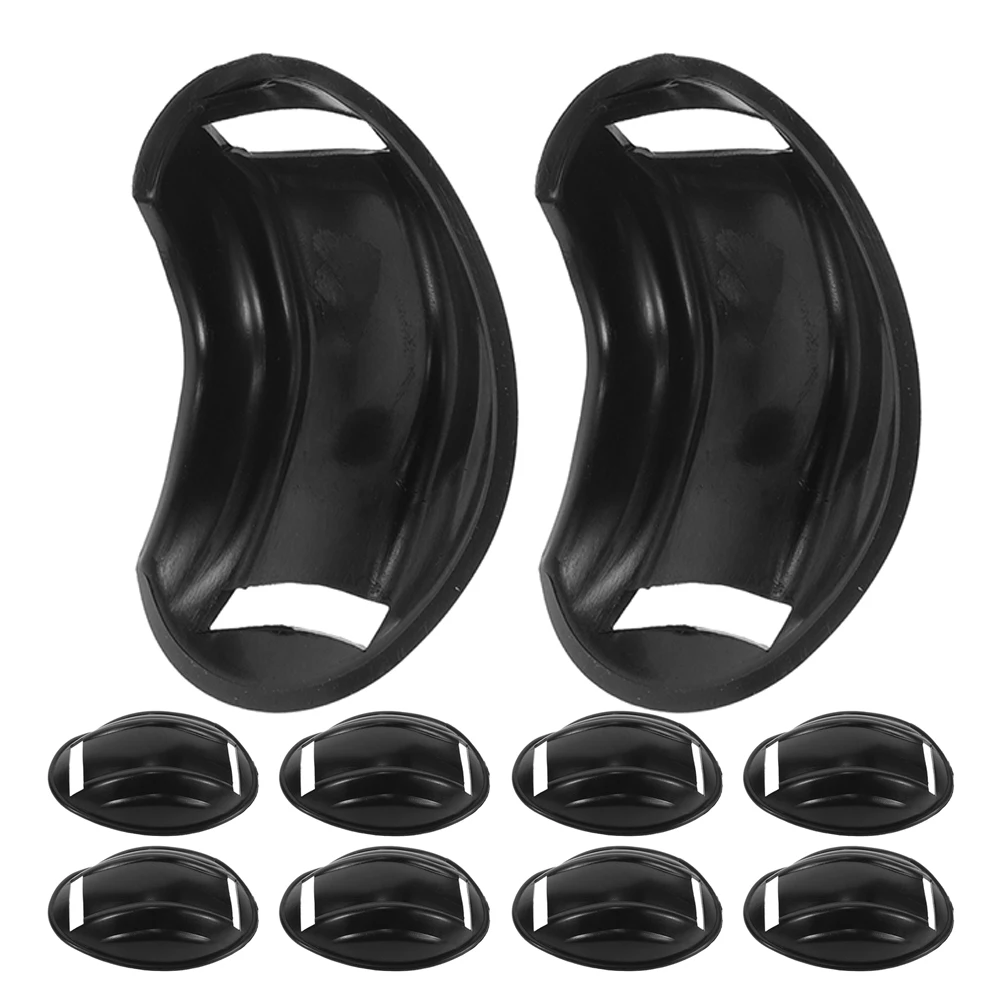 

10Pcs Motorcycle Chin Pads Plastic Comfortable Adjustable Protective Gear Soft Chin Liner for Bike Ski Sports Helmets