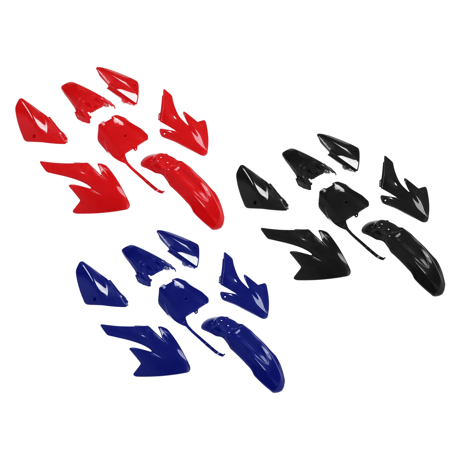 مجموعات هدية الدراجات النارية مقاومة للاهتراء لوحة هدية كاملة للدراجات النارية واقية ABS لاستبدال التعديل لـ CRF 70 #6