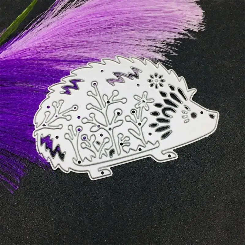 H9ec kartun landak logam pemotongan mati buatan tangan kerajinan tangan diy scrapbooking embossing persediaan untuk anak -anak