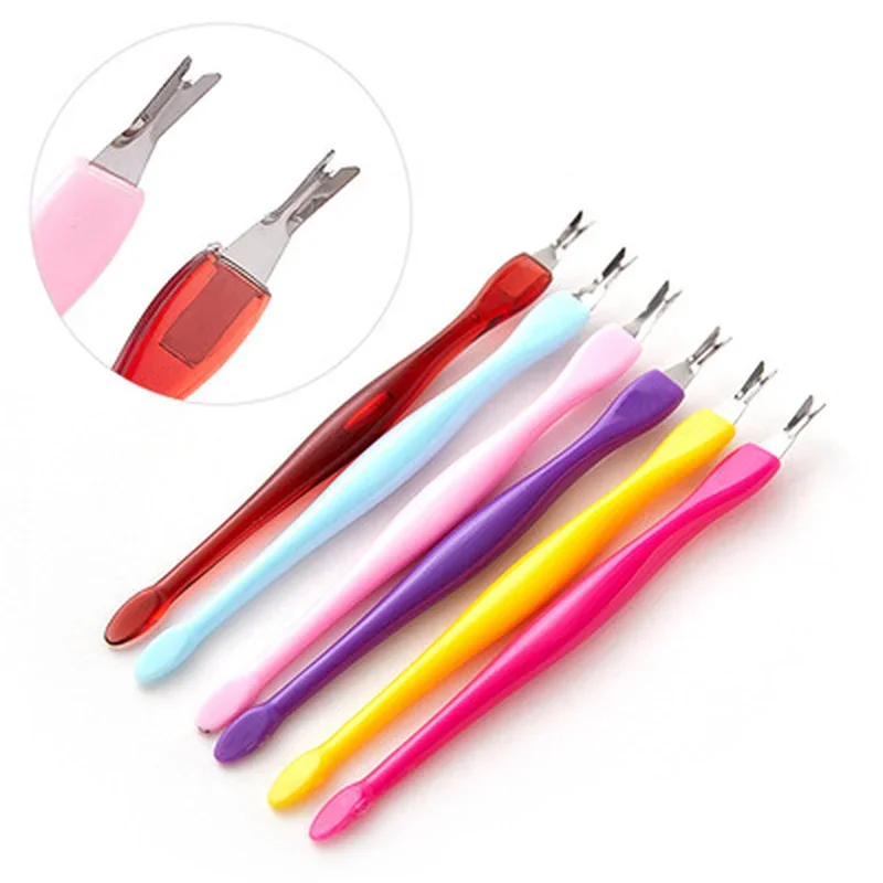 1Pc Dead Skin Remover Nail Art Fork Cuticle Remover Nipper Pusher Trimmer Stainless Steel Pedicure Nails Care Nail Tools