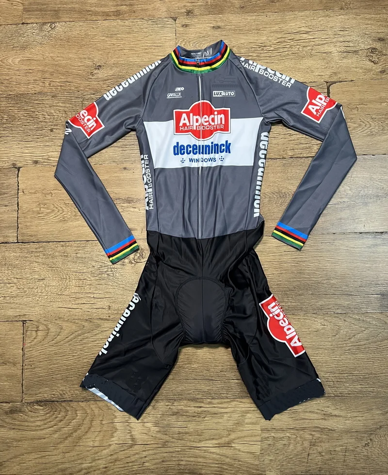 

Комбинезон LASER CUT 2025 Alpecin-Deceuninck TEAM MVDP Боди с длинными рукавами Велосипедный трикотаж Одежда для велосипеда Maillot Ropa Ciclismo