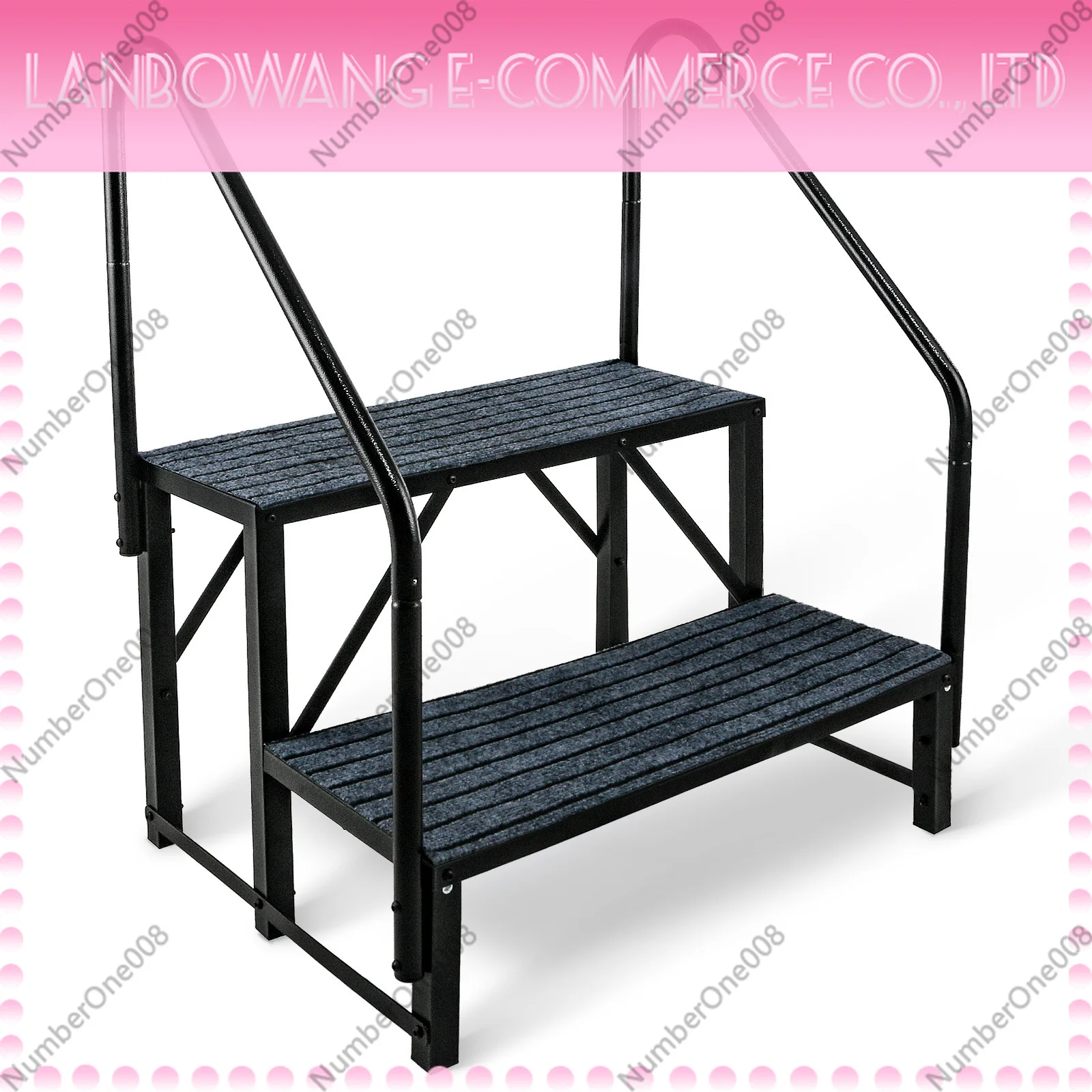 RV Step Ladder Bathroom Non-Slip Stool Multifunctional Household Stepping Platform Heavy Duty Portable Folding
