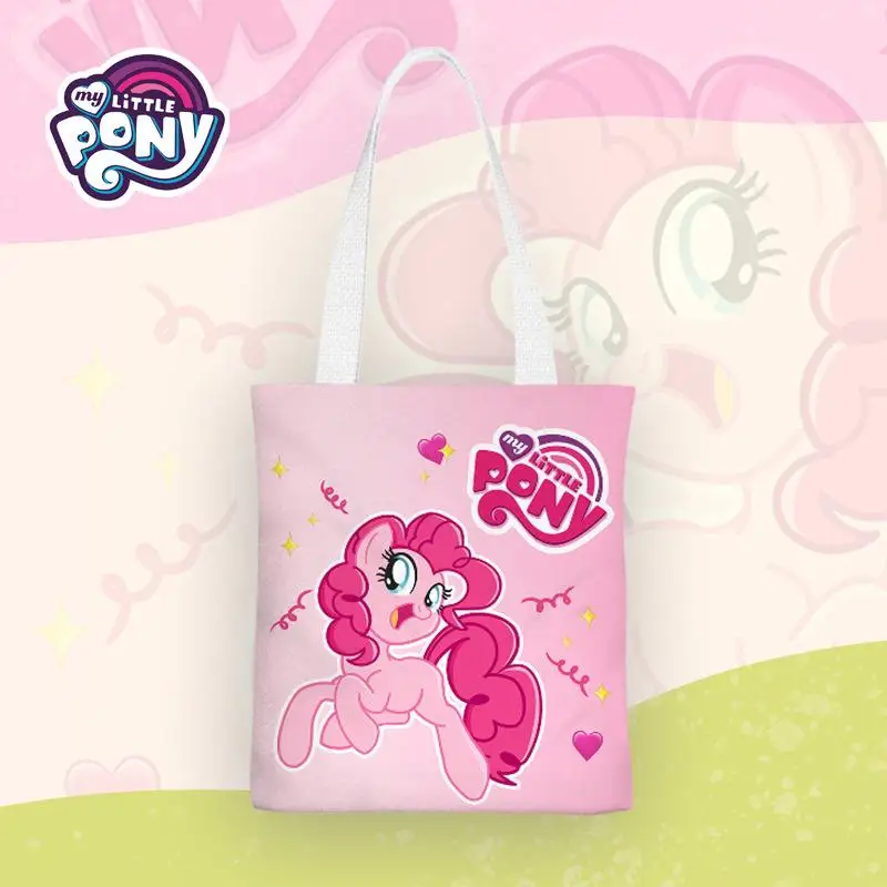 Kawaii My Little Pony Handbag One Shoulder Bag Canvas Bag Large Capacity Minimalist Student Friend Gift Birthday Gift For Girls