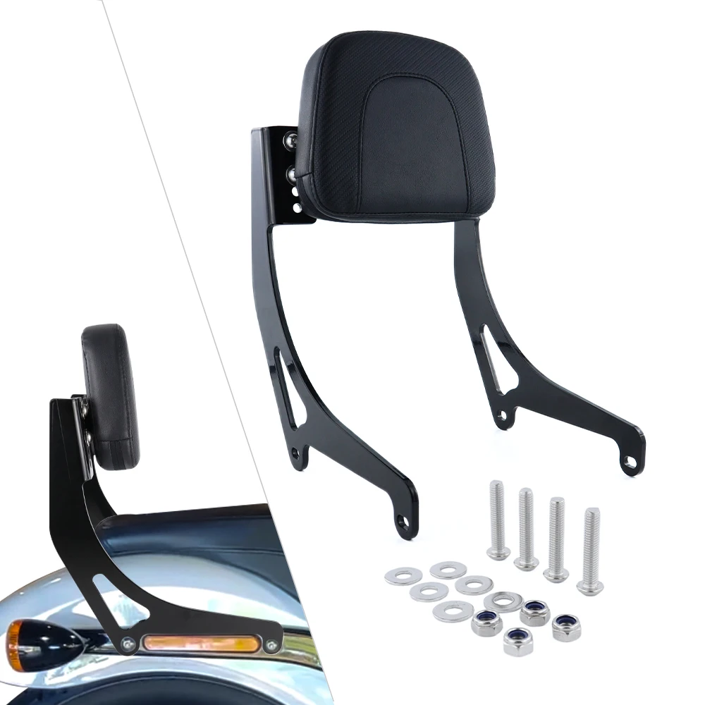 

Motorcycle Passenger Sissy Bar Backrest with Cushion Pad Fit For Harley Davidson Softail Street Bob FXBB 2018-2020 114 FXBBS