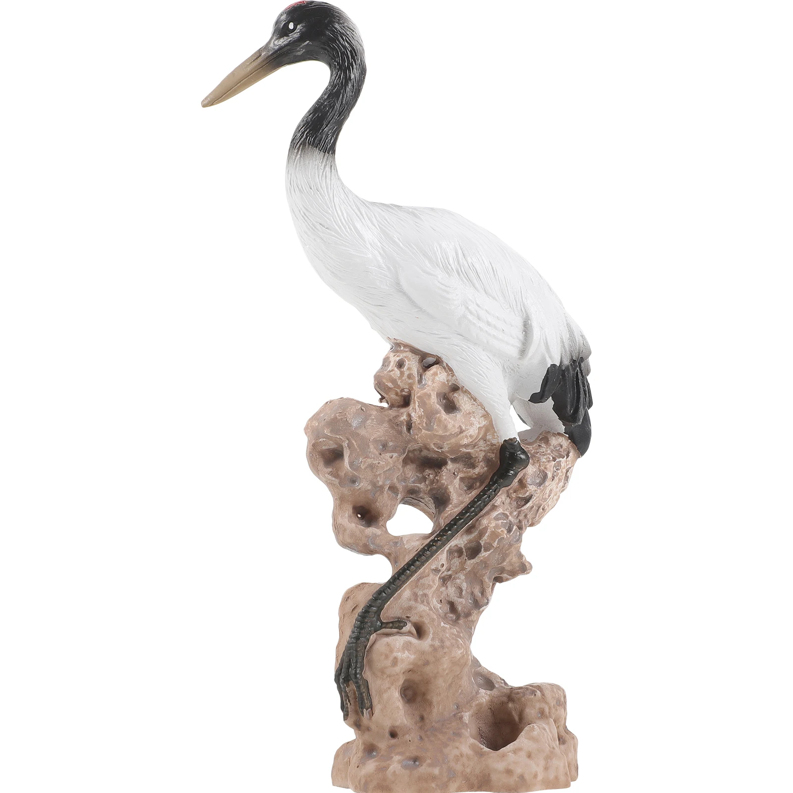 

Crane Ornament Figurine Bonsai Mini Model Statue Garden Resin Home Desktop Decor Micro Landscape Retro Durability Long Life