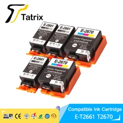 Tatrix – cartouche d'encre couleur Premium Compatible T2661, T2670 266, T266 267, T267, pour imprimante Epson WorkForce WF-100W et WF-110W (ue)