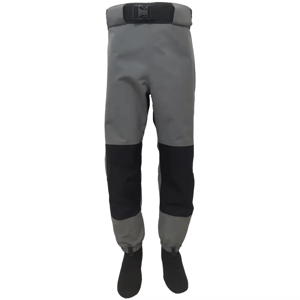 Men's Breathable Sock Waist Waders 3-Layer Durable Waterproof Waders, Fly Fishing, Hunting, Kayaking Outdoor Sports