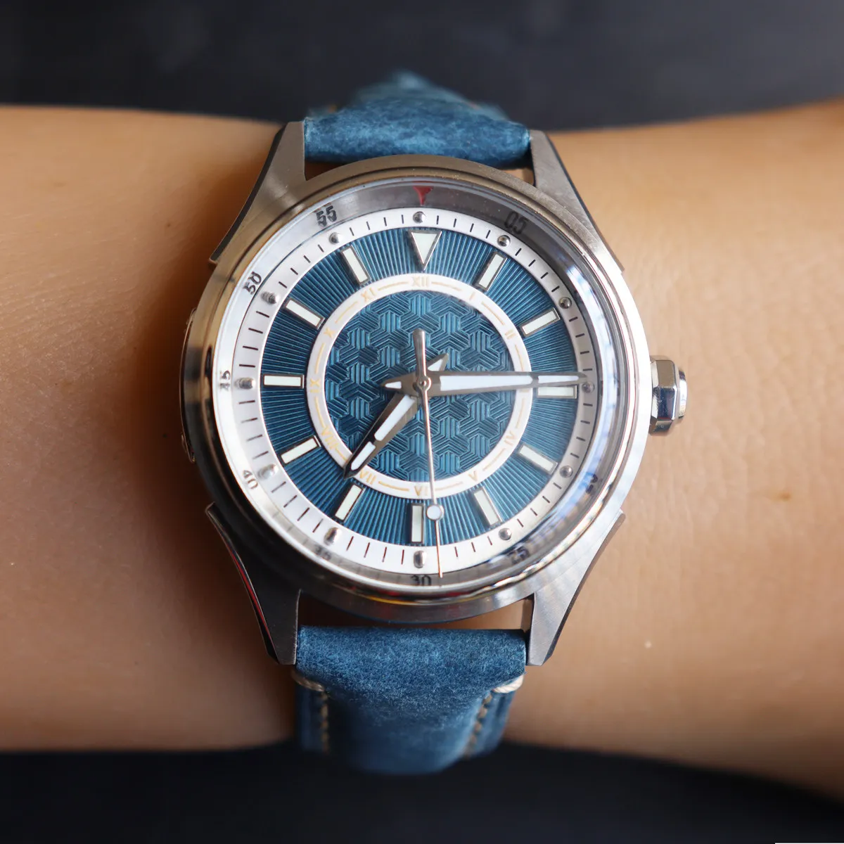 SIDAXIN Men Automatic Watch 41mm Mechanical Wristwatch Diver 20ATM Waterproof BGW-9 Luminous PT5000