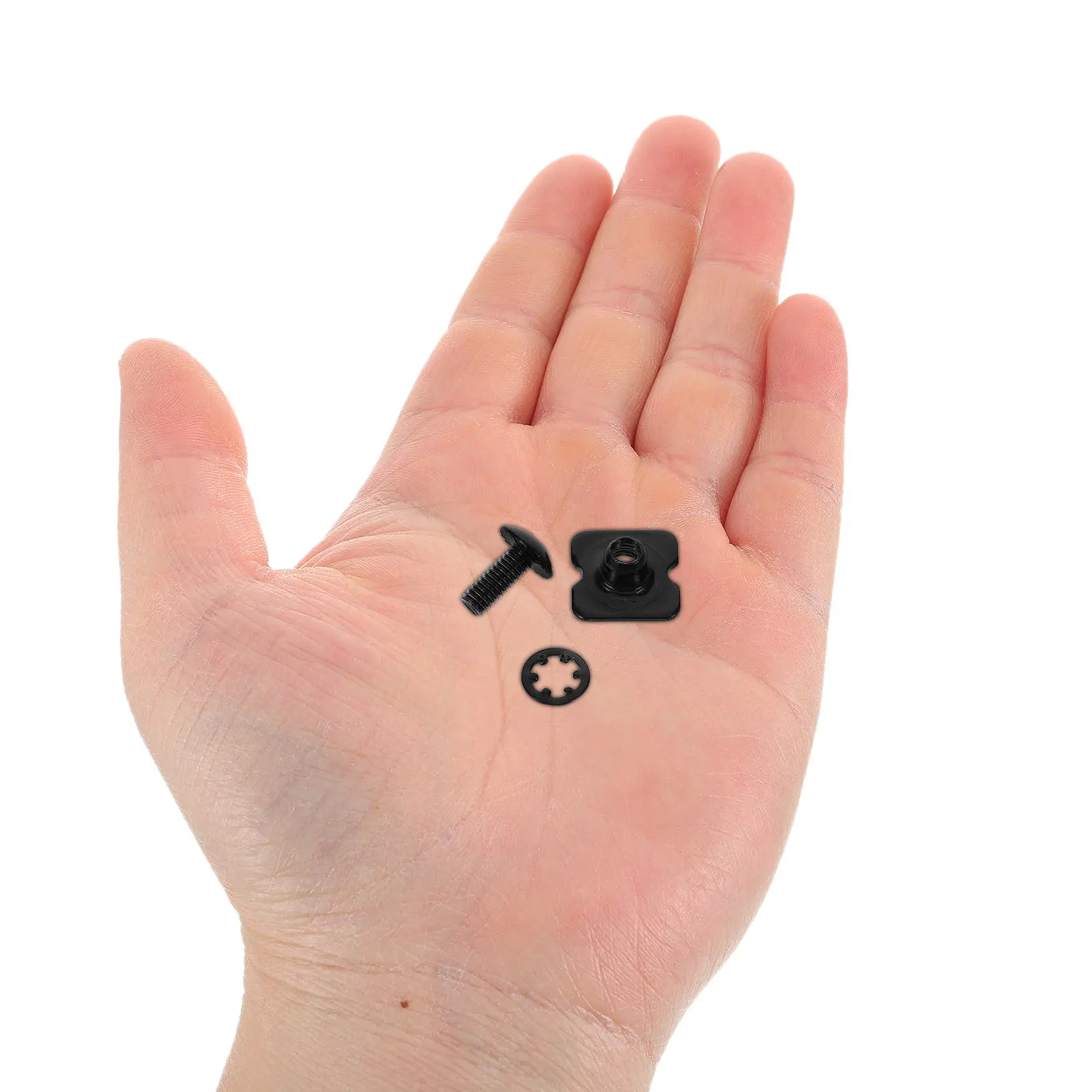1Set Football Backplate Screws Black Metal Replacement Small Screws Shoulder Pad Hardware Kit Football Protective Gear Fastener