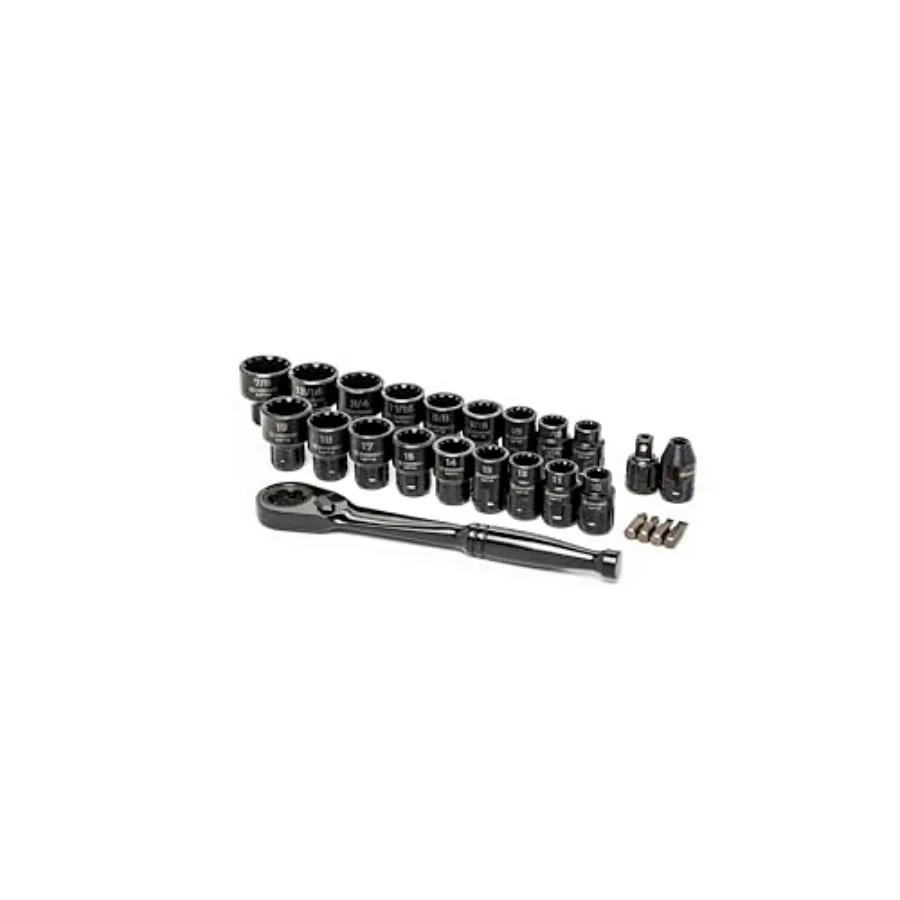 

【Spot goods】25 Piece 3/8" Drive Pass-Thru X6 Standard Spline Mechanics Tool Set - CX6PT25
