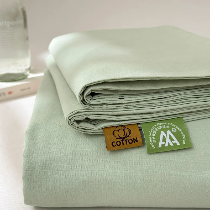 new-a-class-pure-cotton-washed-bed-sheet-simple-color-full-cotton-washed-cotton-single-bed-sheet-modern-minimalist-style
