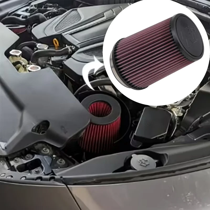 

1pc Air Filter 4" 100mm 102mm Performance Universal Air Filter K And N - RU-2590 K&N 95mm-102mm Filter Clamping