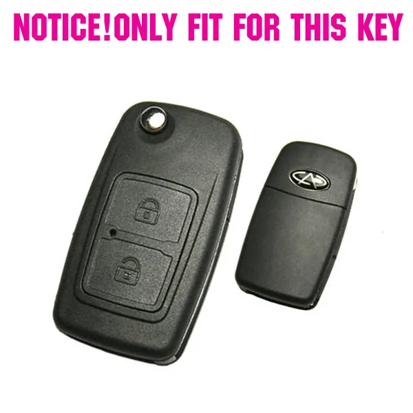 FIT FOR CHERY M11 A13 A3 A5 E5 TIGGO TENGO FULWIN COWIN EASTA CIELO CHANCE NICHE SHEEL SILICONE REMOTE KEY FLIP COVER CASE FOB