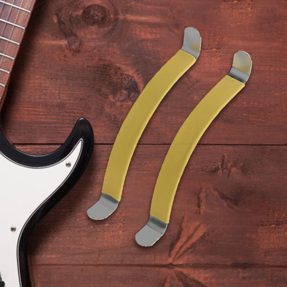 2Pcs Guitar String Separater Rubber Coated Guitar String Splitter Portable Metal String Spreader for Guitar Bass Ukulele