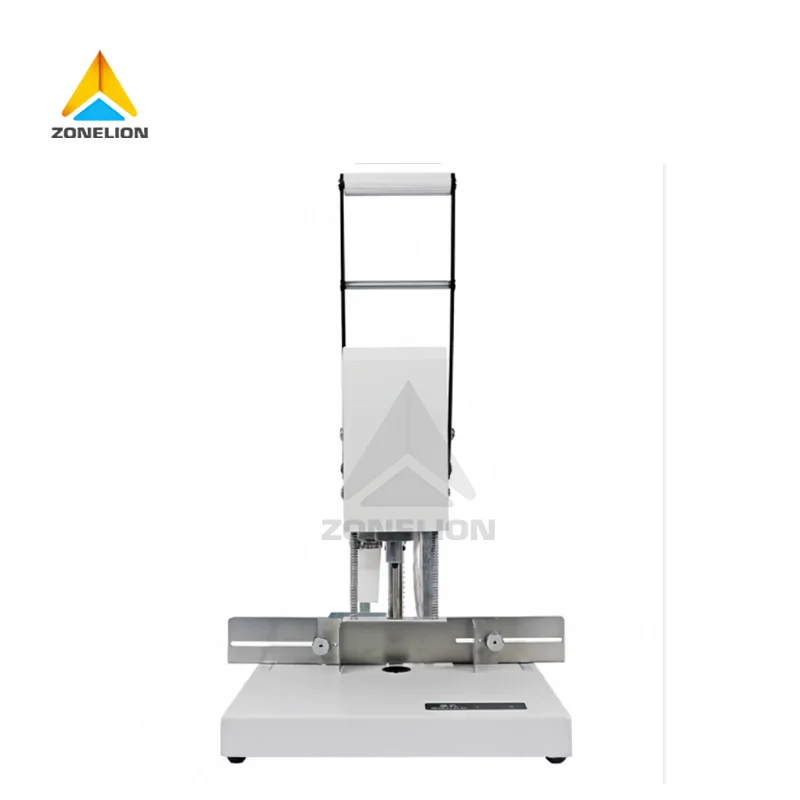 Single Hole Paper Drilling Machine Electric Hole Puncher With Adjustable Movable Table For Notebook Cards