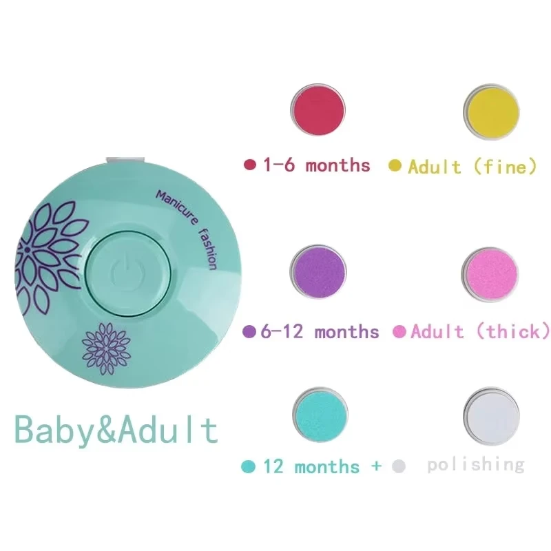 Elektrische nagelknippers voor baby's, nagelpolijstgereedschap voor kinderen, babymanicureschaartjes, babyhygiënepakketten, nagelknippers voor pasgeborenen