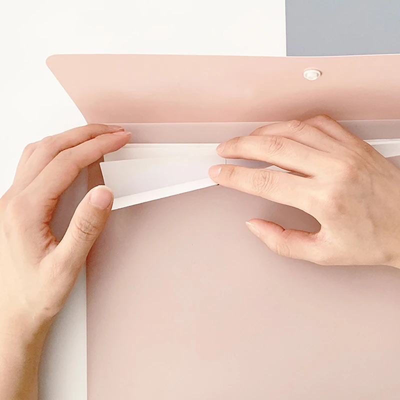 1 قطعة منظم مجلد الملفات مع مشبك أزرق أخضر وردي 32x23 سنتيمتر لمعلم طالب مكتب المدرسة