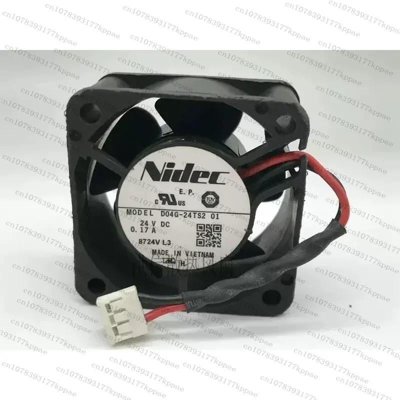 1PCS for Nidec 4020 D04G-24TS2 07/01 DC24V 0.17A 40x20x20mm Inverter Cooling Fan