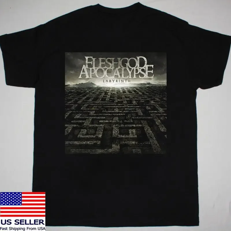 Fleshgod Apocalypse Band Album Labyrinth Black Cotton T Shirt Full Size S 5Xl