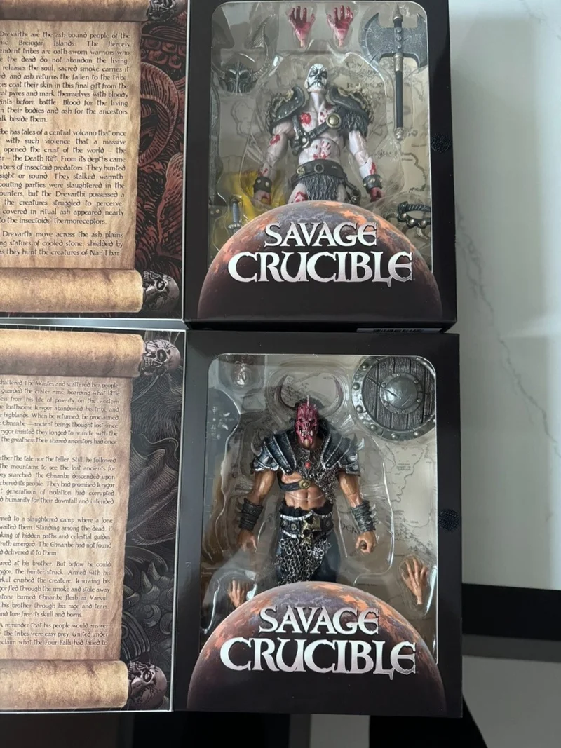 In Stock Savage Crucible Studio  Skeleton Vakur/Blood Handprint Soldier Action Mobile Doll Model Collection Gift Ornament WF